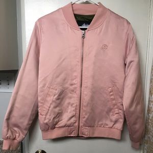 Pink Stussy Bomber Jacket